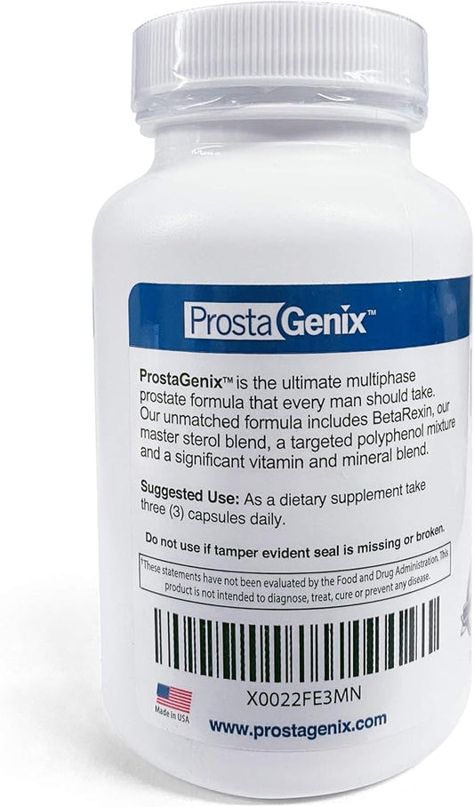 ProstaGenix Multiphase Prostate Supplement - Over 1 Million Sold - End Nighttime Bathroom Trips, Urgency, & More. 90 Capsules
