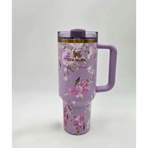 Stanley X Love Shack Fancy Cup 40 oz - Happy Thoughts Quencher Rosa Beaux Purple New