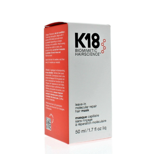 K18 Biomimetic Hairscience Leave-In Molecular Repair Hair Mask 50ml/1.7oz New
