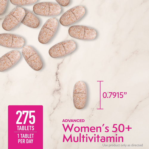 Member's Mark Advanced Women's 50+ Multivitamin Tablets, 275 ct. New