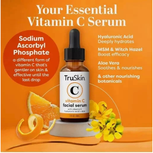 2 x 1oz TruSkin Vitamin C Anti Aging Facial Serum NEW