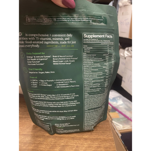 AG1 Athletic Greens PowderPouch 12.7oz 360g 30 Day Supply New