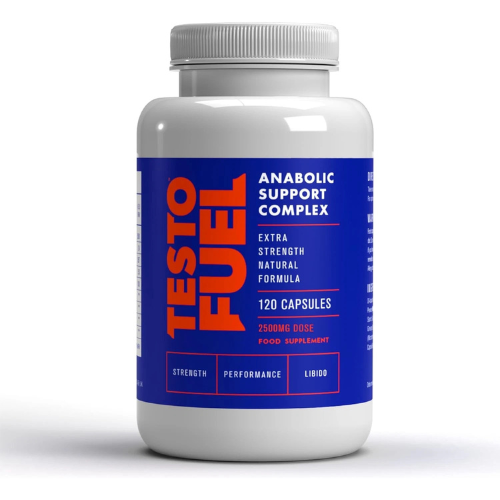 TestoFuel 120 T-Booster Pills for Men - Natural Testosterone & Muscle Support Su New