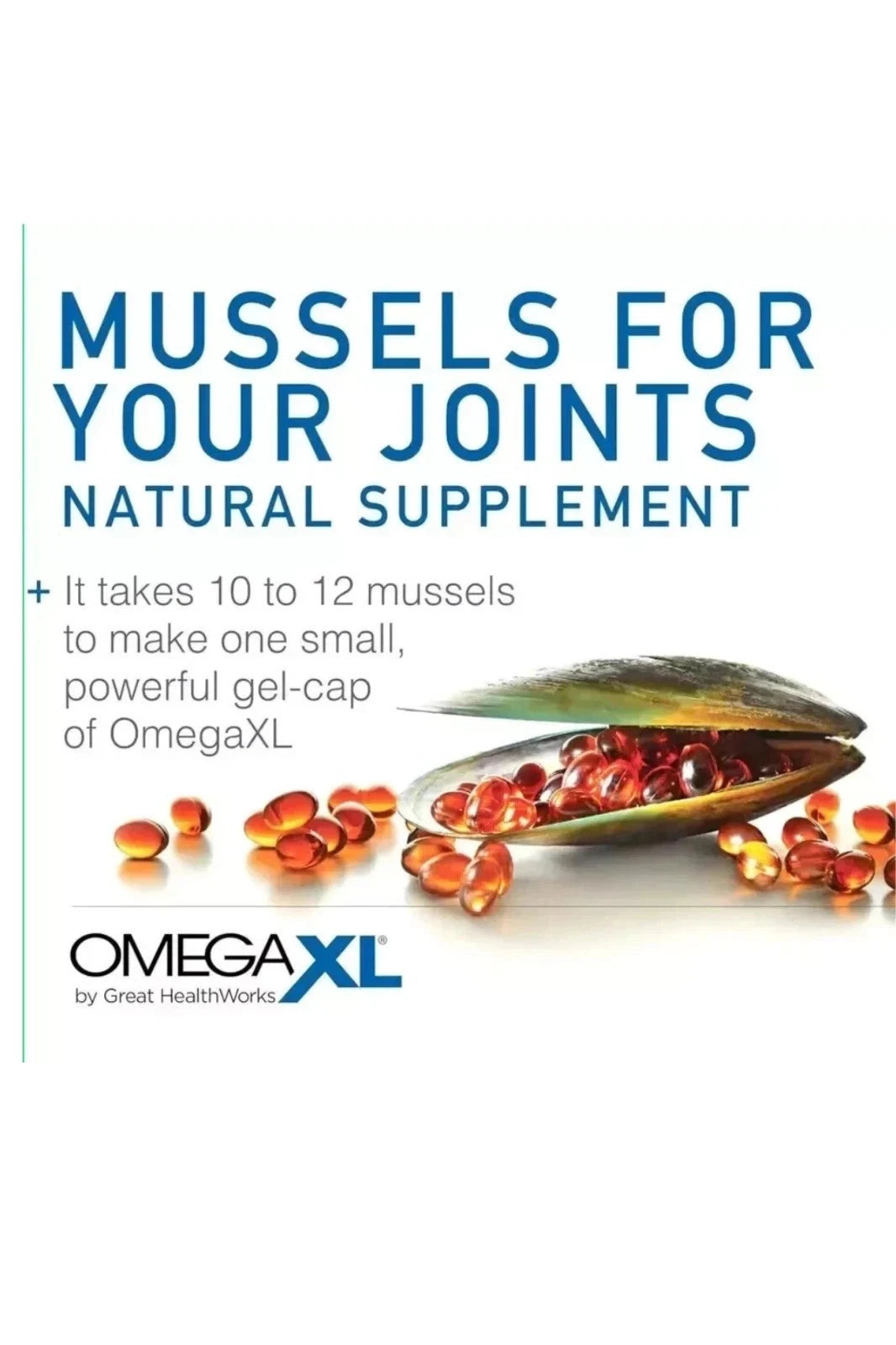 Omega XL (300 capsules) Joint & Muscle Softgels Mussel Omega-3 Joint Relief
