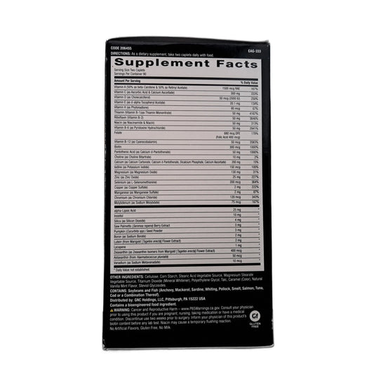GNC Mega Men Multivitamin, Timed-Release, 180 Caplets