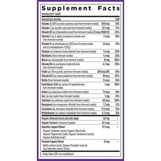 Men’s 55+ Daily Multivitamin Tablets – Complete Age Support Formula | 48 Count