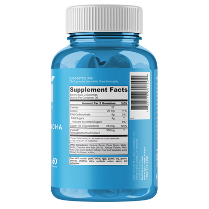 Goli Nutrition Ashwagandha Gummies, Mixed Berry Flavor, 60 Count