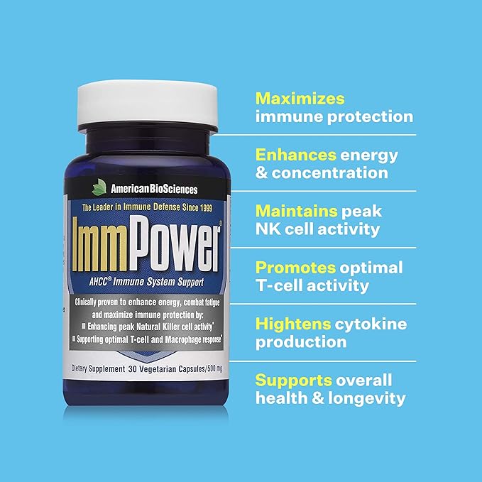 Immune Support, Natural Killer Cell Activity and Cytokine Production, 500 milligrams per Capsule (30 Count)