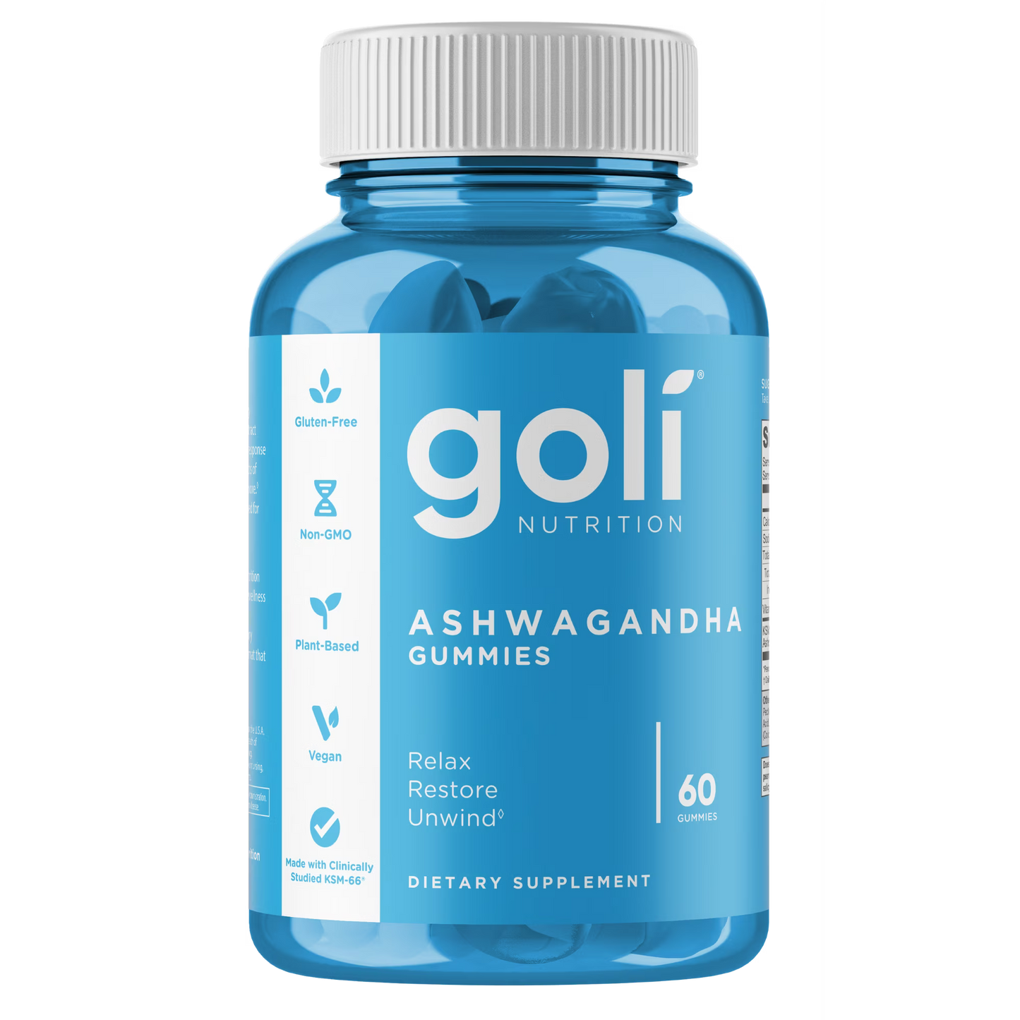 Goli Nutrition Ashwagandha Gummies, Mixed Berry Flavor, 60 Count