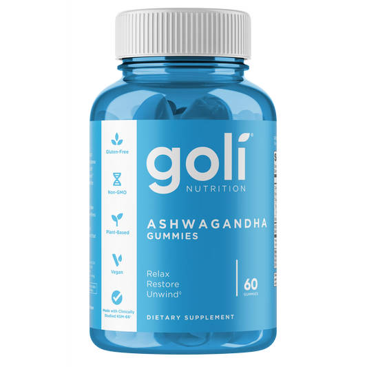 Goli Nutrition Ashwagandha Gummies, Mixed Berry Flavor, 60 Count
