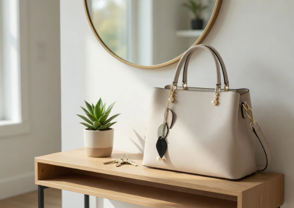 2026 Princess Diana Style Genuine Leather Tote Bag for Women – Large Capacity Light Luxury Crossbody Handbag, Minimalist Everyday Shoulder Bag