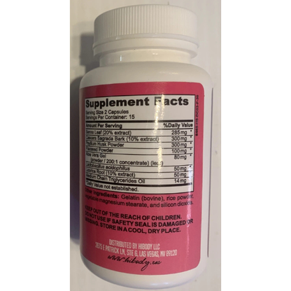 HIBODY Detox & Cleanse Colon , Dietary Suplement, 30 Capsules  New