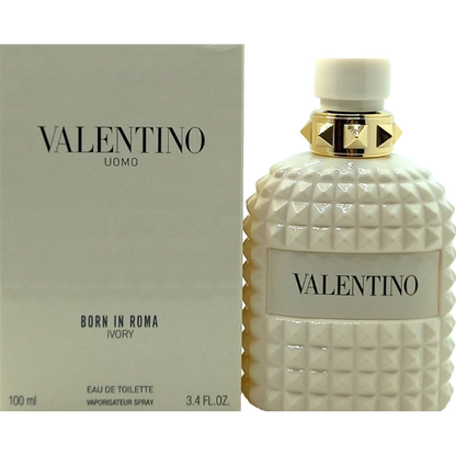 Valentino Uomo Born In Roma Rendez-Vous Ivory Eau de Toilette 3.4 oz 100 Ml Men  New
