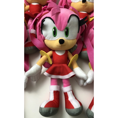 Sonic The Hedgehog Amy Rose in Red Dress Plush Stuffed Animal