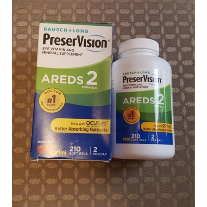 PreserVision AREDS 2 Eye Vitamin & Mineral Supplement 210 mini soft gel