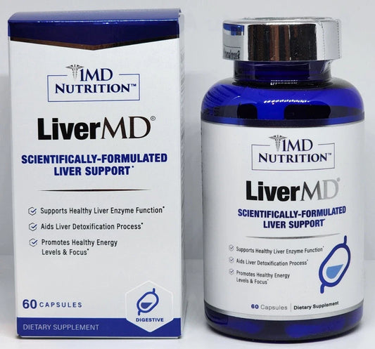 1MD LiverMD Liver Repair Support Supplement New Sealed 60 Capsules