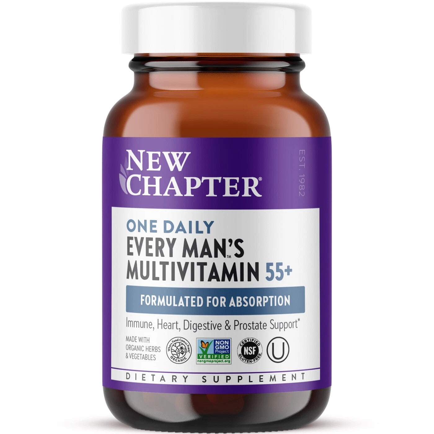 Men’s 55+ Daily Multivitamin Tablets – Complete Age Support Formula | 48 Count