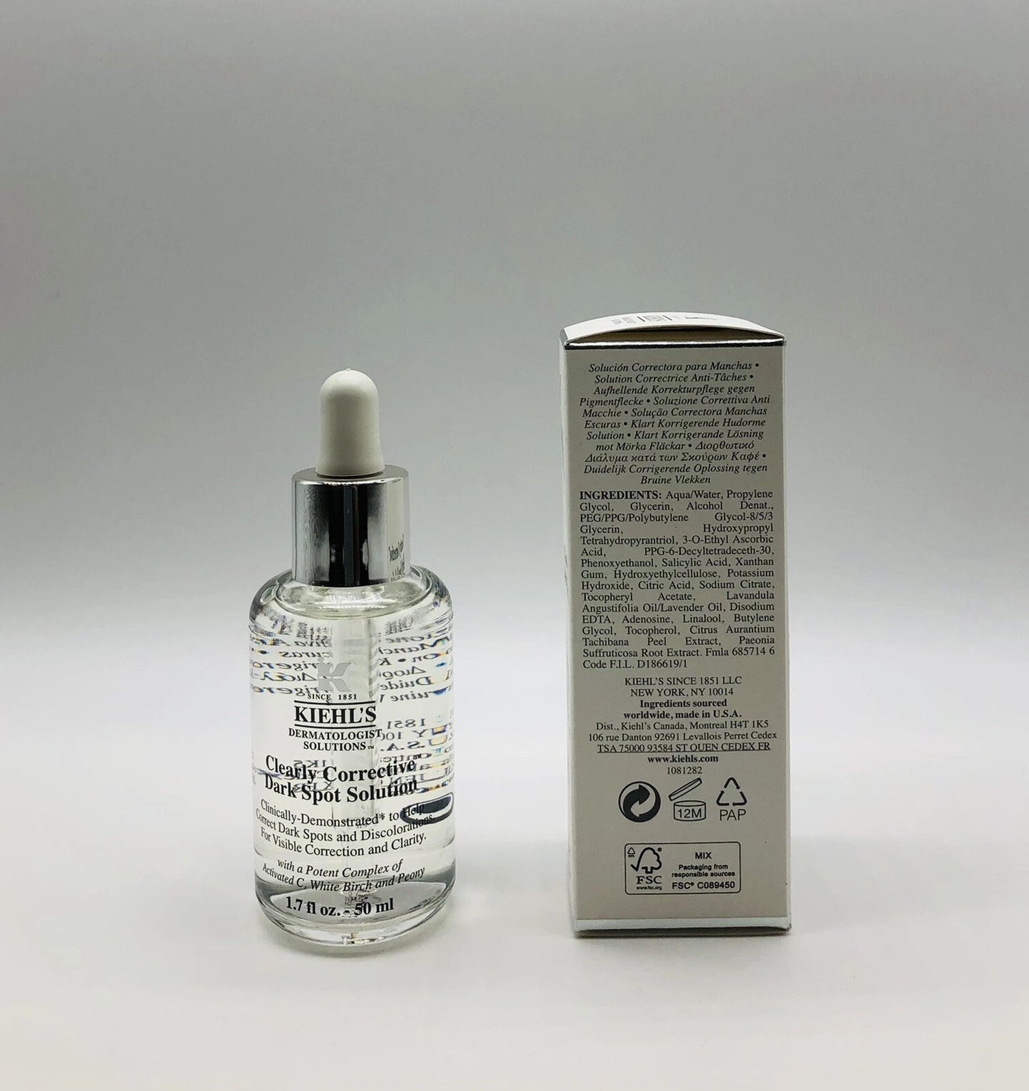 Kiehl’s-Clearly Corrective Dark Spot Correcting Serum 1.7oz/50ml NIB