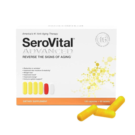 SeroVital Advanced. Anti Aging. 180 Count (120 Capsules + 60 Tablets)-