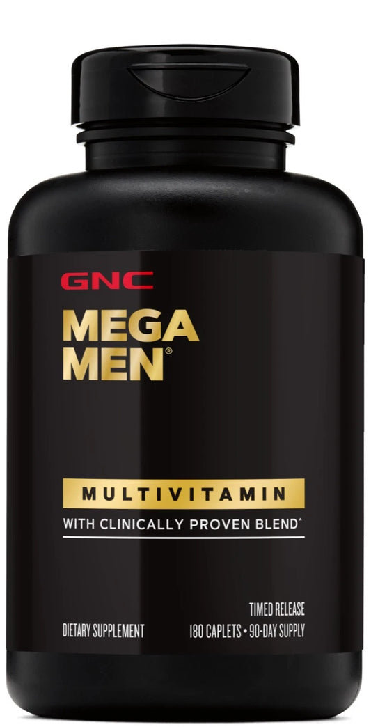 GNC Mega Men Multivitamin, Timed-Release, 180 Caplets