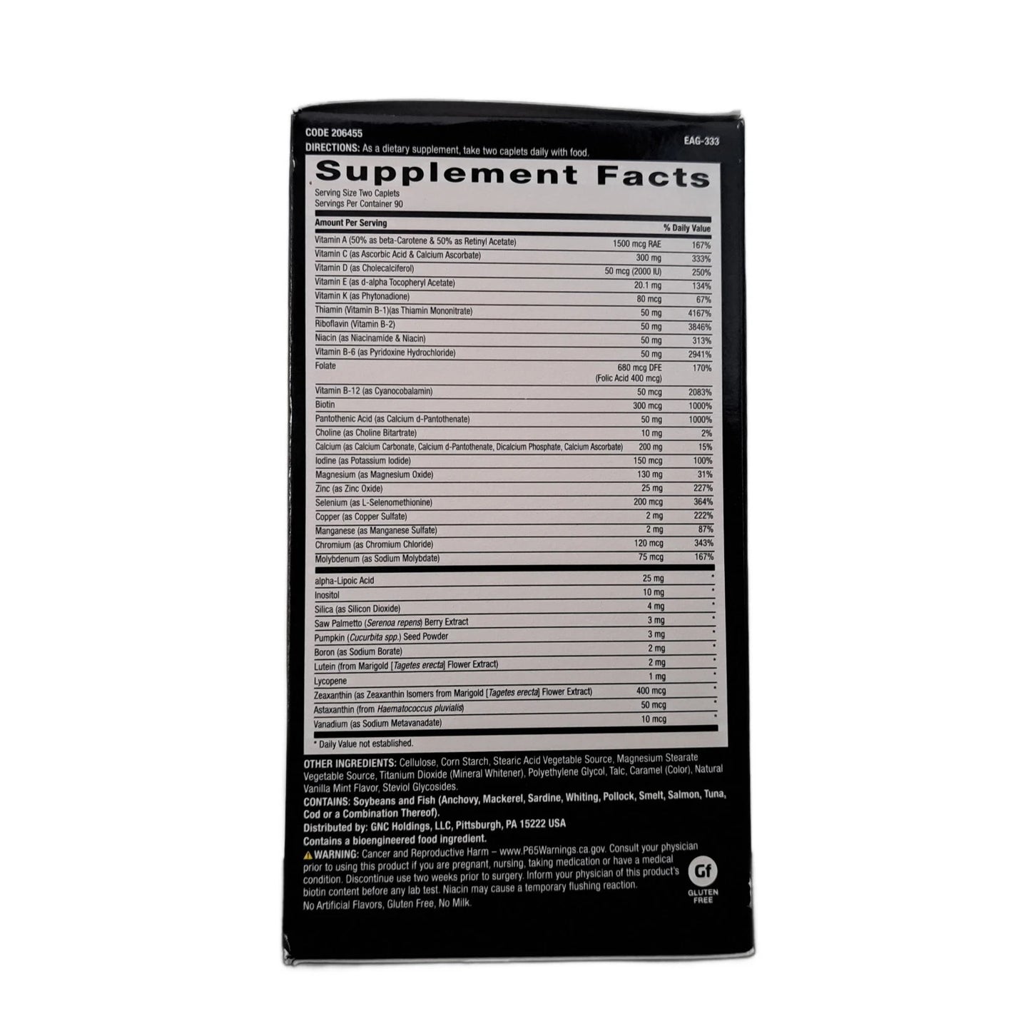 GNC Mega Men Multivitamin, Timed-Release, 180 Caplets