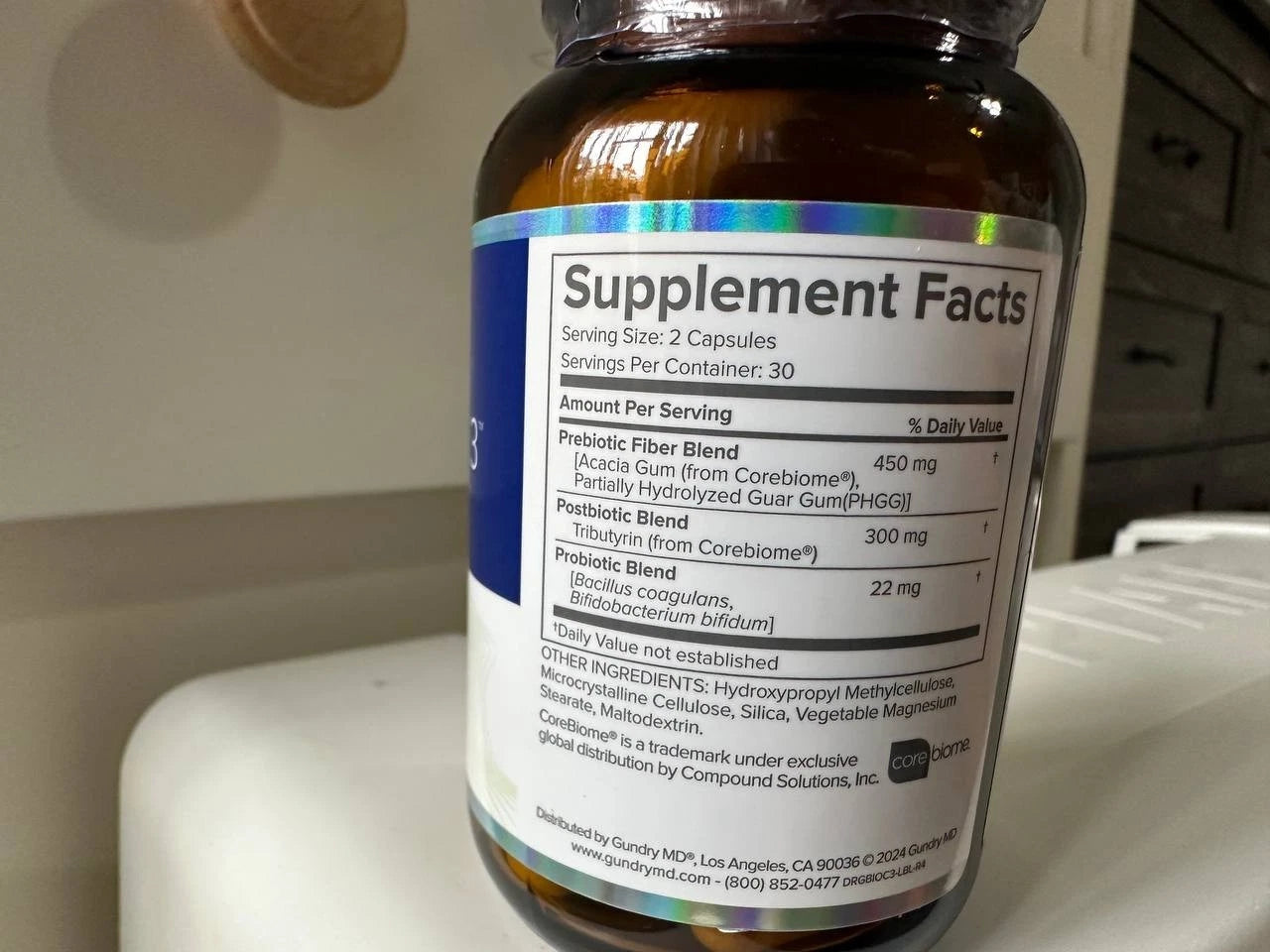 Advanced Gut Health Probiotic + Prebiotic + Postbiotic Supplement – 60 Capsules