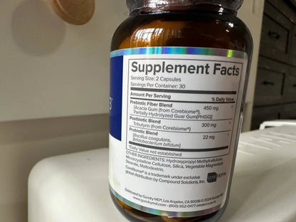 Advanced Gut Health Probiotic + Prebiotic + Postbiotic Supplement – 60 Capsules