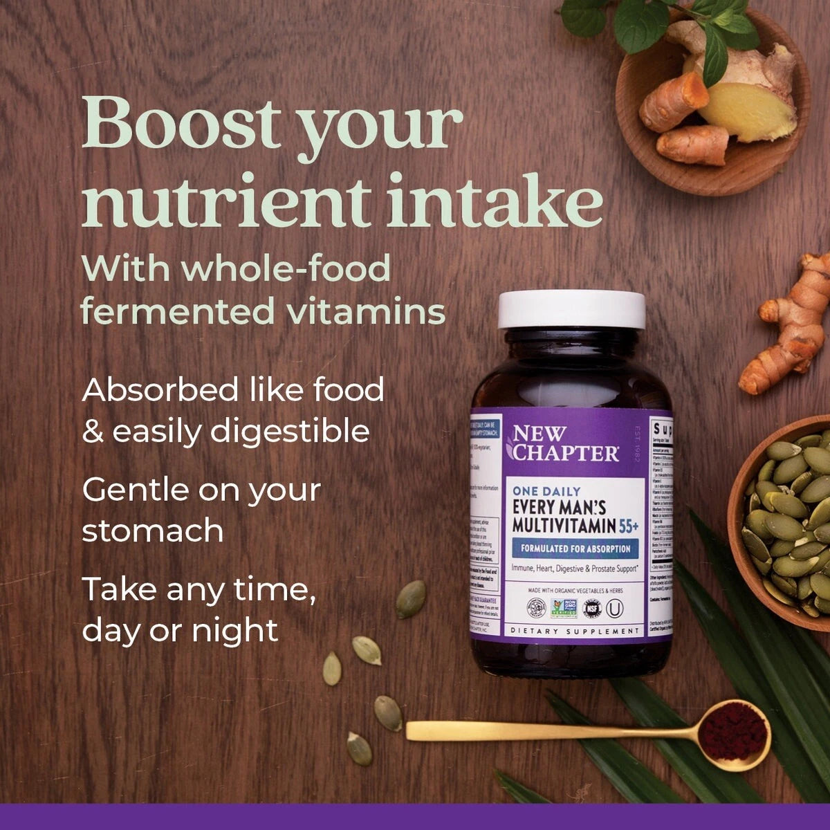 Men’s 55+ Daily Multivitamin Tablets – Complete Age Support Formula | 48 Count