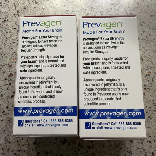 Prevagen Extra Strength 20mg Capsules - 60 Count - 2 Pack