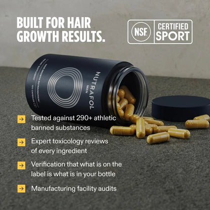 Nutrafol Men Hair Growth Nutraceuticals Dietary Supplement 120 Capsules