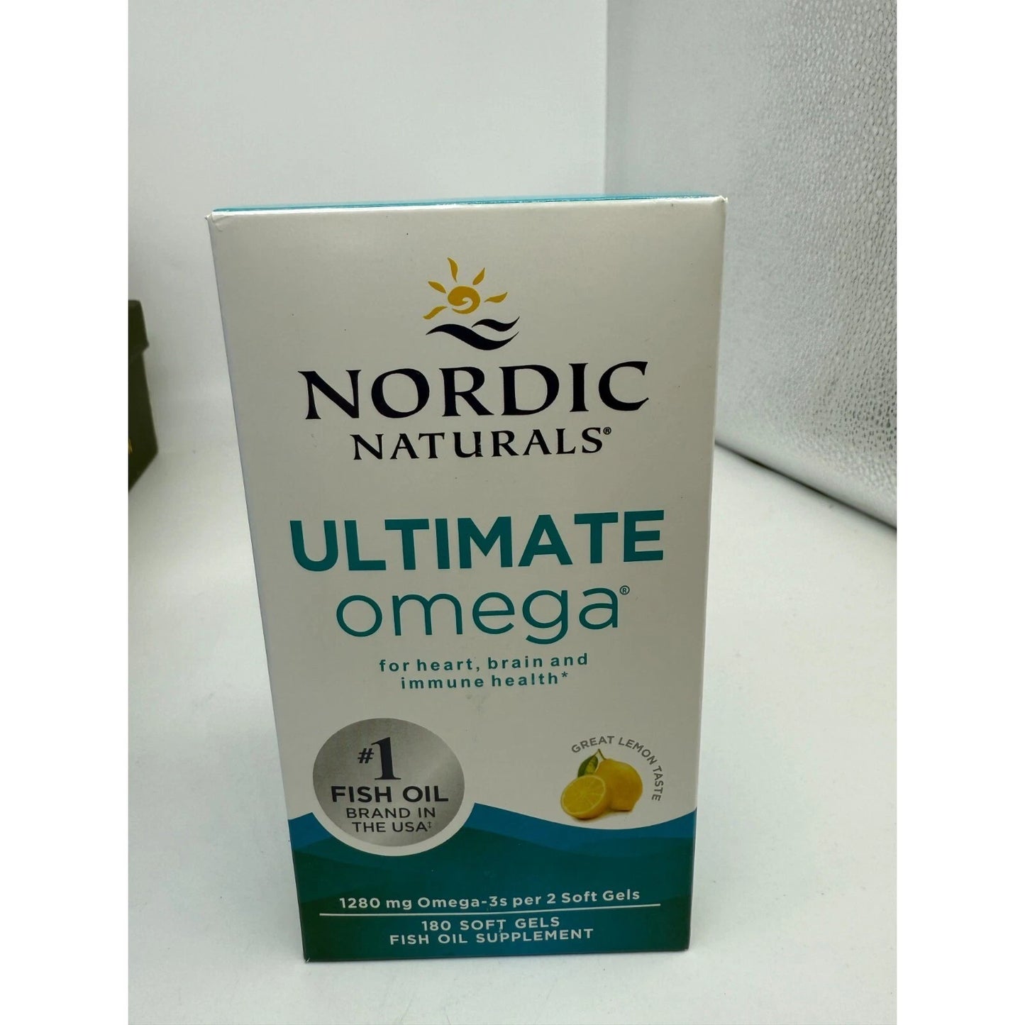 Nordic Naturals Ultimate Omega 3 - 1280 mg 180 Softgels Lemon Flavor