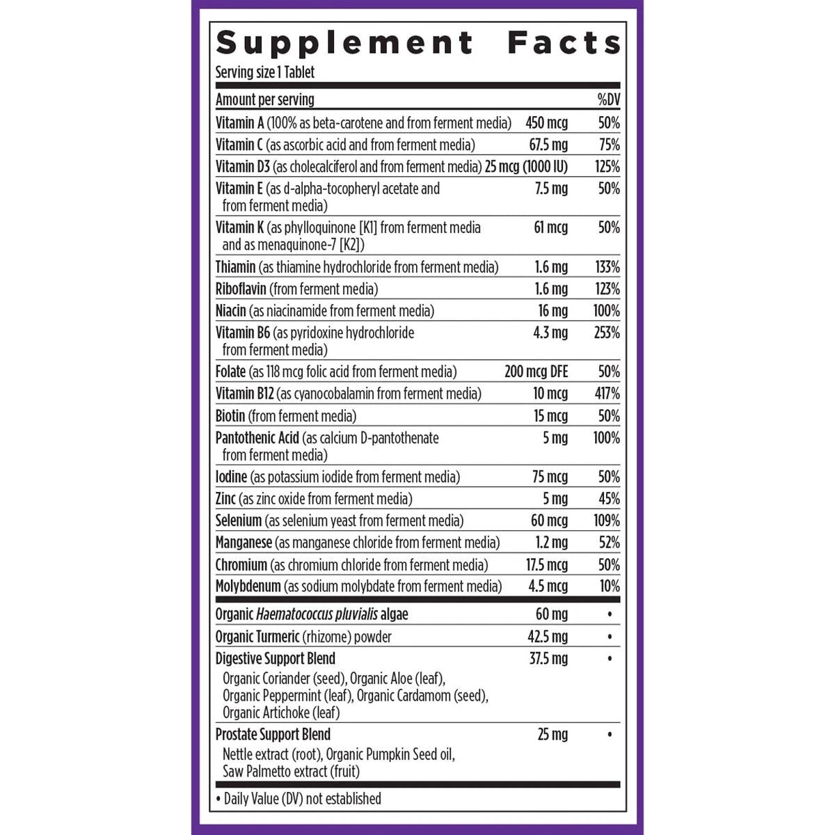 Chapter Every Man's One Daily 55+ Multivitamin Tablets - 48 Count