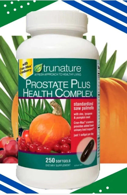 PROSTATE PLUS HEALTH COMPLEX 250 Softgels with Saw Palmento  New