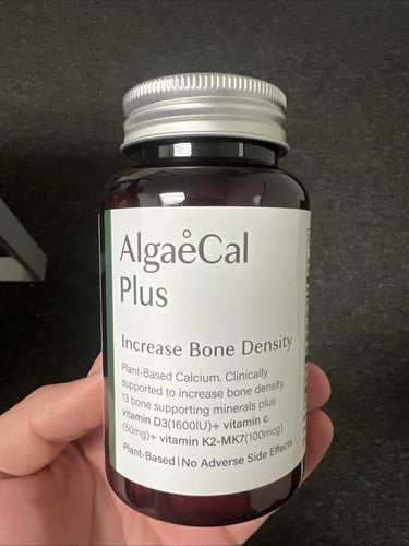 AlgaeCal Plus Stronger Bones Veggie Capsules Dietary Supplement Algae Cal 120ct